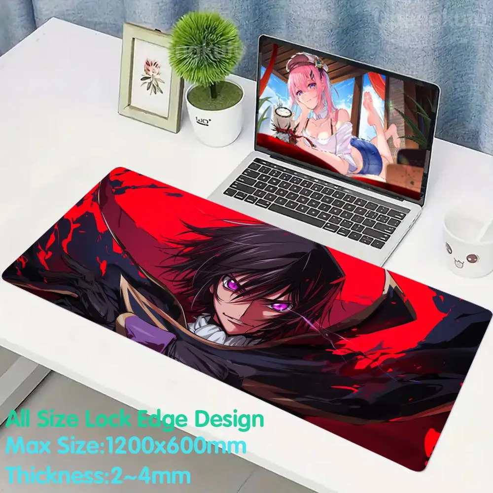 C_code G_geass keyboard Accessories Mouse Pad Rubber Mouse Mouse Pad Grande Pad Keyboards Gamers Decoracion Desk Mat