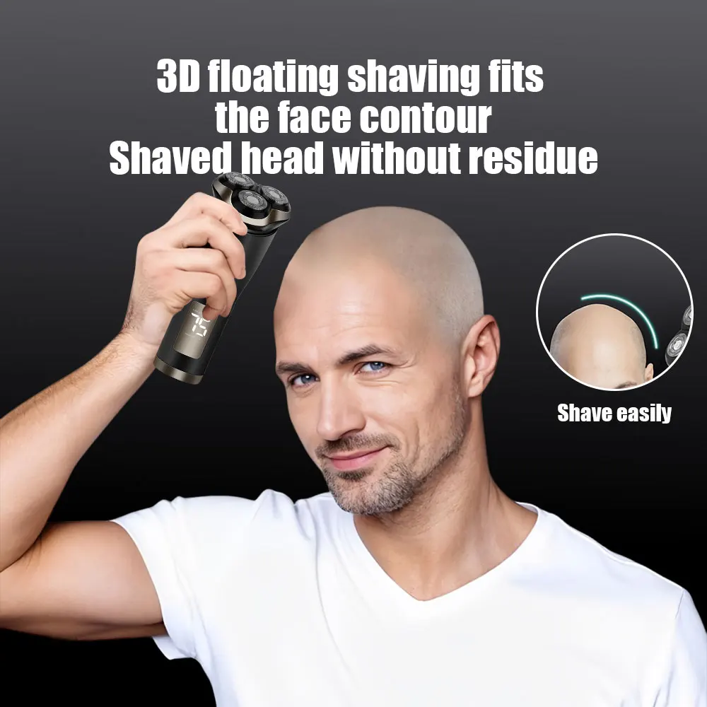 Neue 9D Elektrische Rasierer USB Auto-montiert High-power Ganzkörper Waschen Bart Messer Wiederaufladbare Rasierer haar schneiden maschine