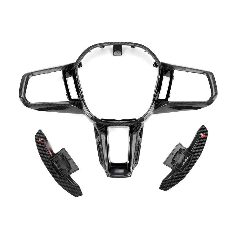 

Сменная накладка на руль из сухого карбона для G60 G90 G70 G45 2024+ (для интерьера G60 G90 G70 G45)