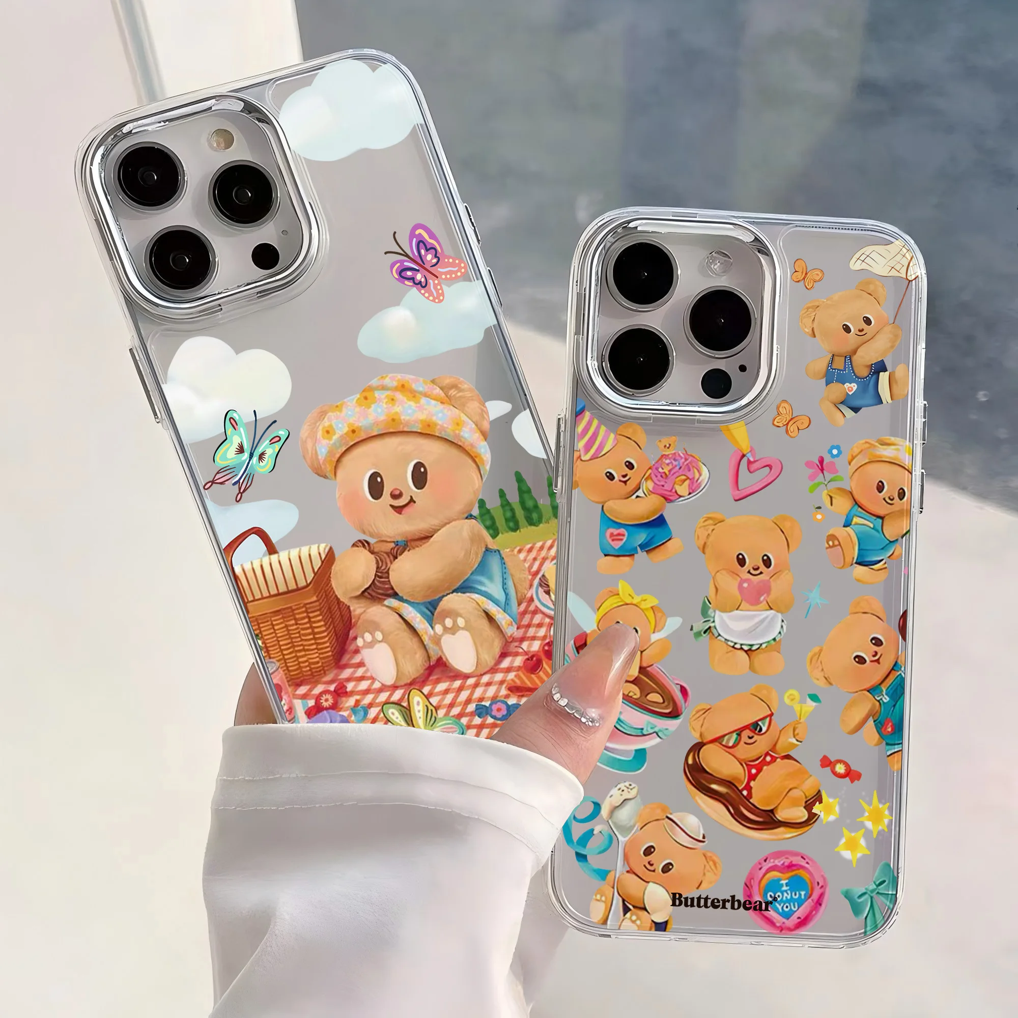 Lovely B-Butter BearS Hot Phone Case For Samsung Galaxy S25 S24 S23 S22 S21 S20 Note20 FE Ultra Edge Plus 4G 5G Soft Cover