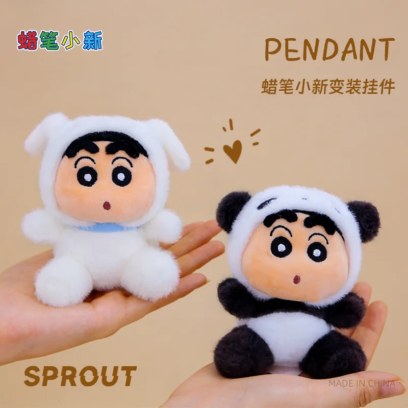Oryginalny breloczek Miniso w nowym stylu z motywem Crayon Shin-chan, Drag Bee i Panda, zawieszka do torby, prezent urodzinowy dla dziewczyny, prezent na Boże Narodzenie.