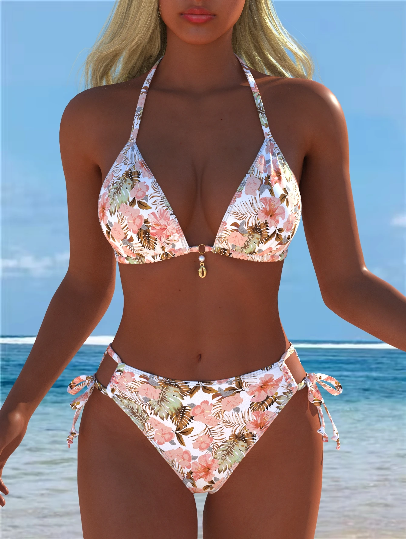 Damen-Bademode, Badeanzug, Strand-Outfits, Sommer, Strand, Festival, Urlaub, Reisen, sexy, luxuriös, modern, zweiteiliges Set, Bikinis