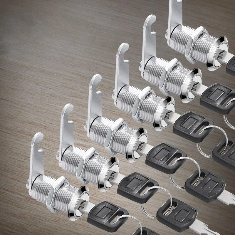 5PC Lock Set Door Barrel Drawer Cabinet Mail Box Locker Cupboard for Security Furniture Locks with 2 Key 16/20/25/30/35/40mm