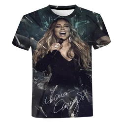 Mens Womens New Sexy Goddess Mariah Carey 3D T Shirt Fashion Casual Unisex Street Tee Oversized Harajuku Top