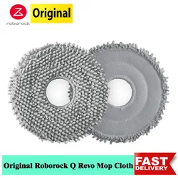 Original Roborock Q Revo Rotating Mop Cloth Accessories For P10 Q Revo MaxV Vacuum Antibacterial Rotary Mops Pad Spare Parts