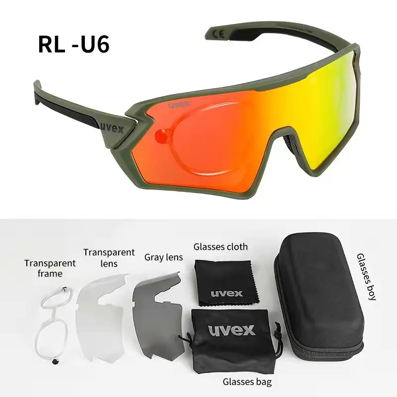 UVEX Cycling Glasses Men Women Outdoor Sports MTB Bike Glasses UV400 Mountain Road Bike Sunglasses Eyewear TR90 Bicycle Glasses