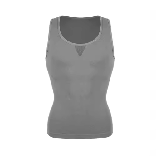 Mens Slimming Body Shaper Shapewear Abs Abdomen Compression Shirt to Hide Gynecomastia Moobs Workout Tank Tops Undershirts - Image 7