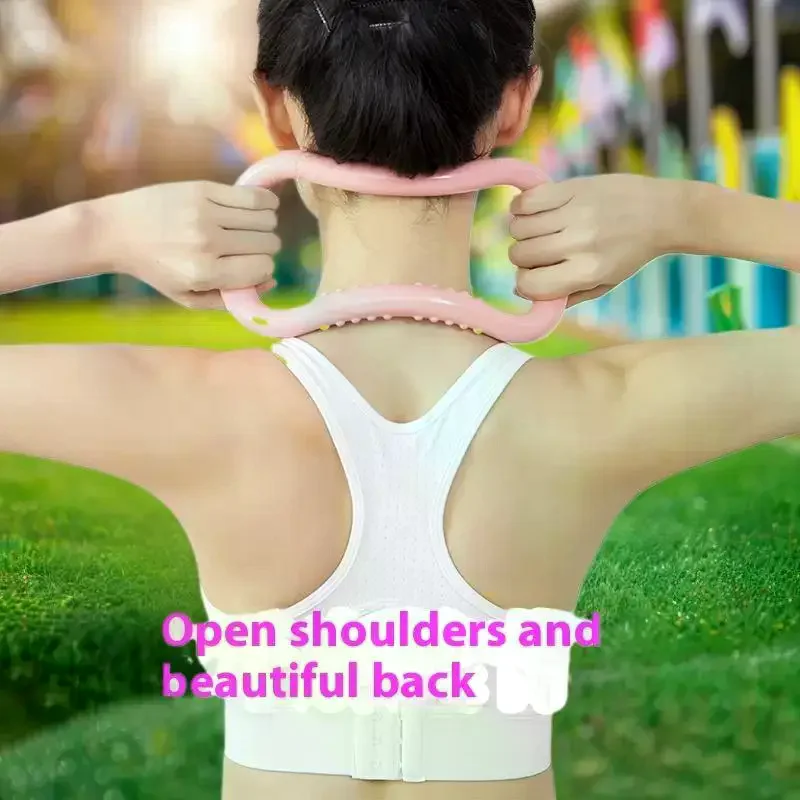 معدات اللياقة البدنية النسائية، دائرة اليوغا، حلقة مطاطية، بيلاتيس، أداة دعم مقاومة للتدليك المنزلي #3