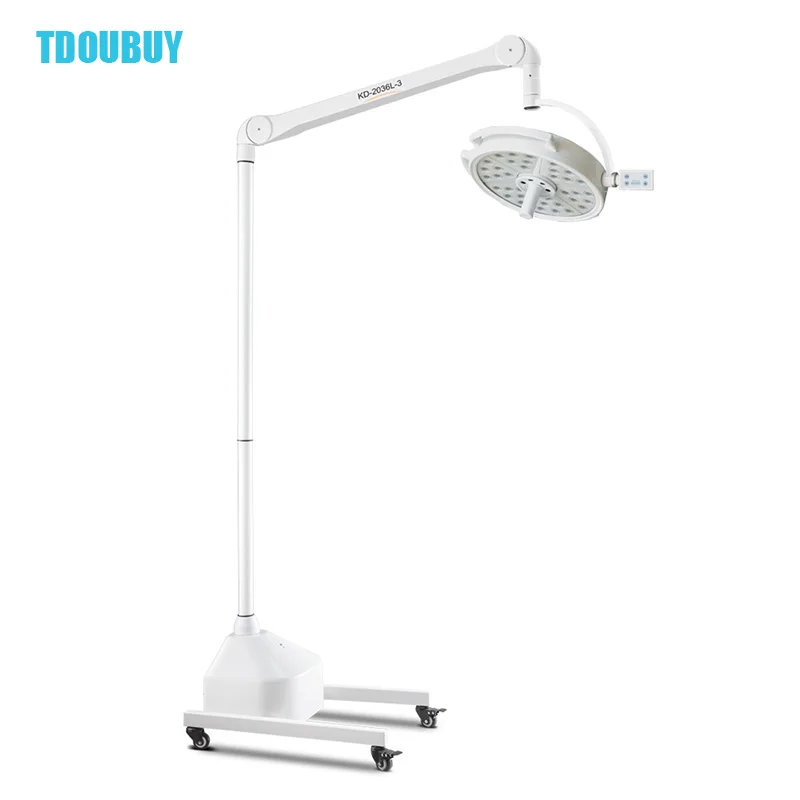 TDOUBUY 36 Pieces 3W LED Bulbs Medical Portable Shadowless Veterinary OT Room Operation Lamp LED Mobile Operating Room Light