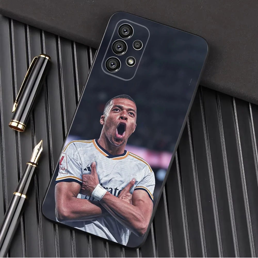 Football Star Cool M-MbappeS-S Phone Case For Samsung Galaxy A13,A21s,A22,A31,A32,A52,A53,A71,A80,A91 Soft Black Shell
