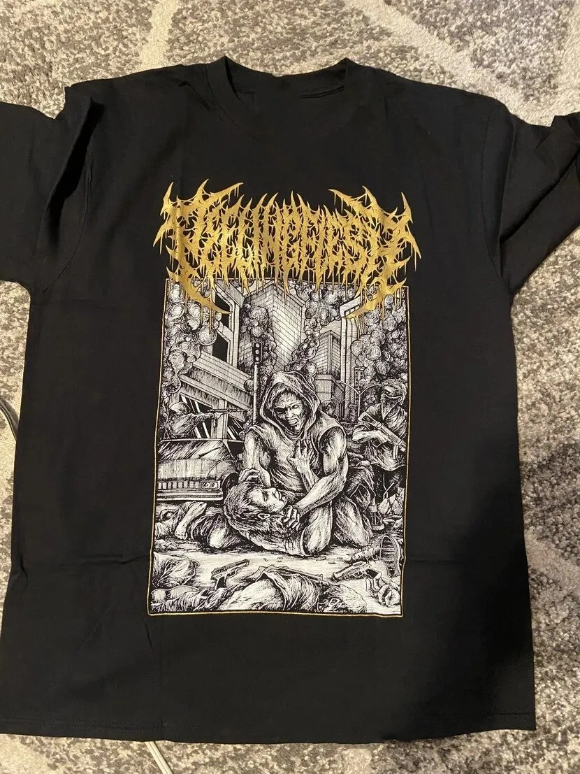 PeelingFlesh Gift For Friends Black T-Shirt Cotton All Size PeelingFlesh