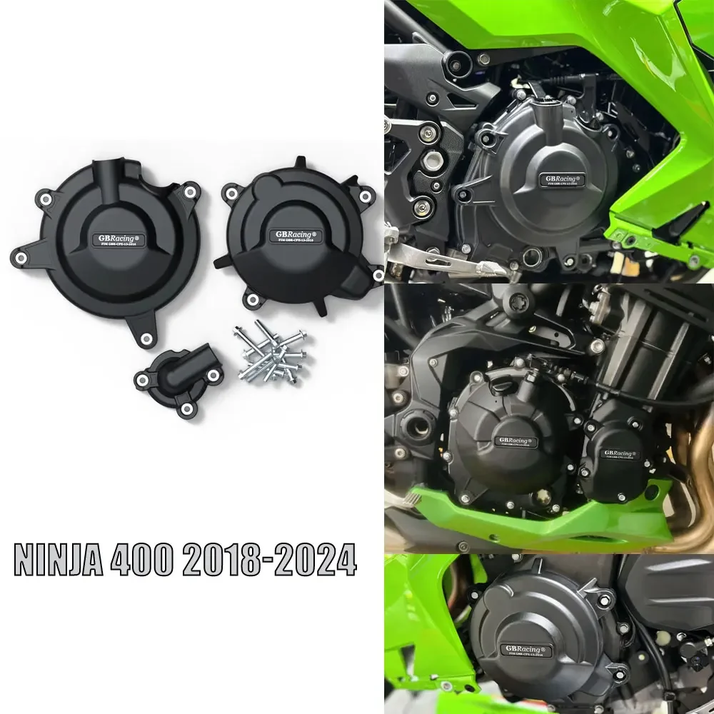 

Gbracing Motorcycle Engine Protection Cover Set for Kawasaki NINJA 400 2018-2024 Motorcycle accessories