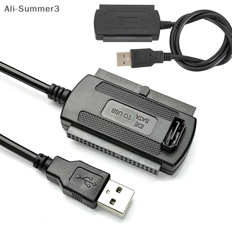 Cable convertidor adaptador USB 2.0 a IDE para disco duro HD de 2,5 y 3,5 pulgadas