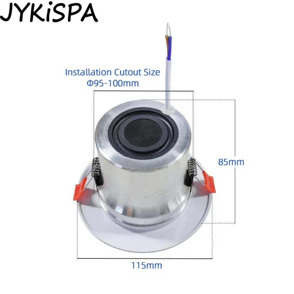 8Ohm 10W altoparlante da soffitto per bagno altoparlante sistema musicale di sottofondo indirizzo pubblico sfondo Audio bagno ristorante
