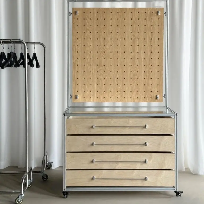CX floor-to-ceiling clothing store jewelry goods, container partition goods display cabinet