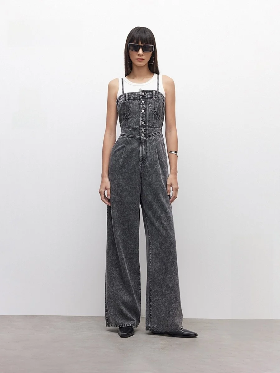 

Облегающие брюки с высокой талией и эластичной резинкой на талии, свободные широкие джинсы, женские длинные брюки, весенняя коллекция