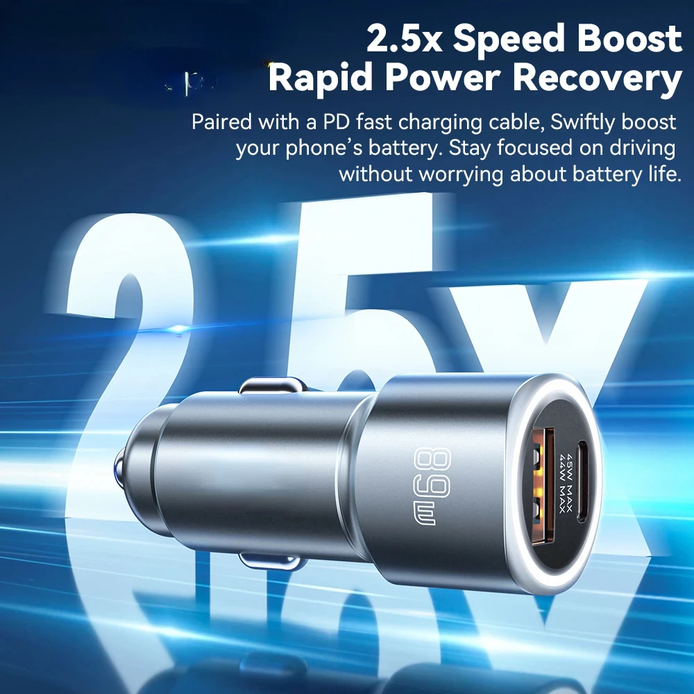 Usb Car Charger 89W… - image