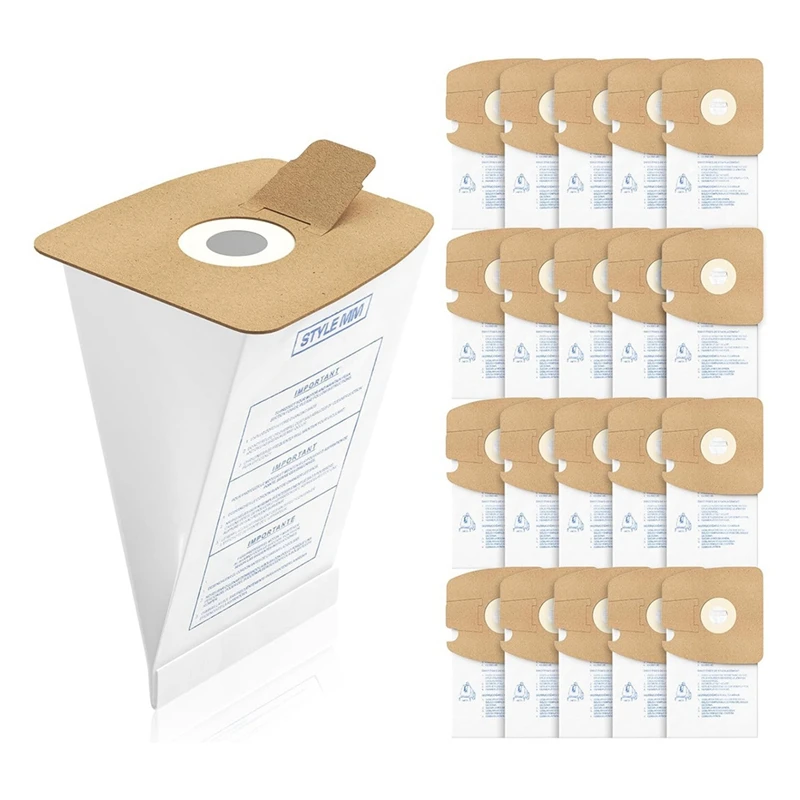Vasilha sacos de vácuo compatíveis para Eureka poderoso ácaro, Style mm, série 3670, 3680, 20 Pack