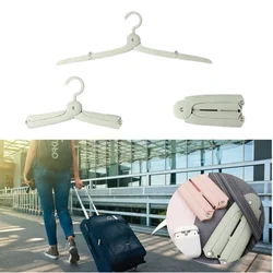 Travel Folding Clothes Hangers Mini Space Saving Clothes Drying Rack Foldable Anti-slip Drying Hangers Wardrobe Organizer