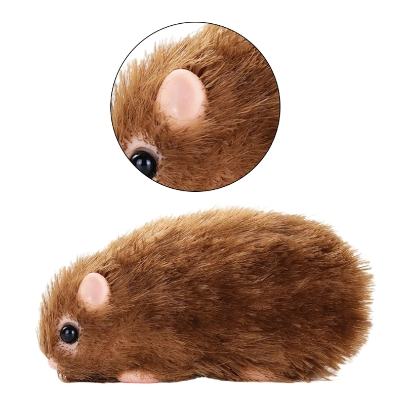 Figurine d'animal mignon Reborns Life Like Hamster, jouet à collectionner, présentoir bureau cadeau