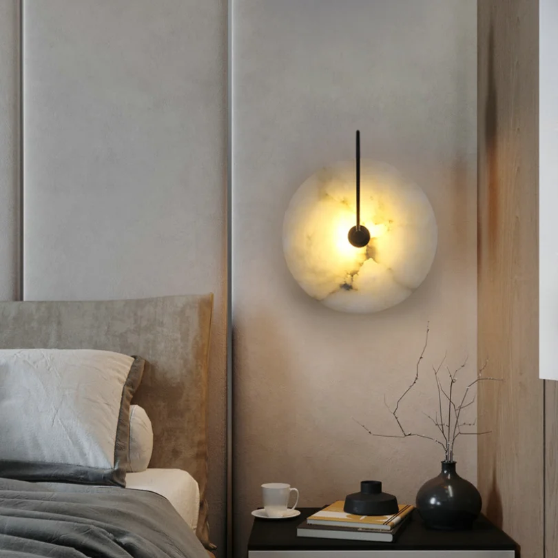 Cloudstone LED Wall Light Nordic Modern Lighting Home Bedroom Bedhead Bathroom Dining Room Kitchen Decoration Round Bedlight