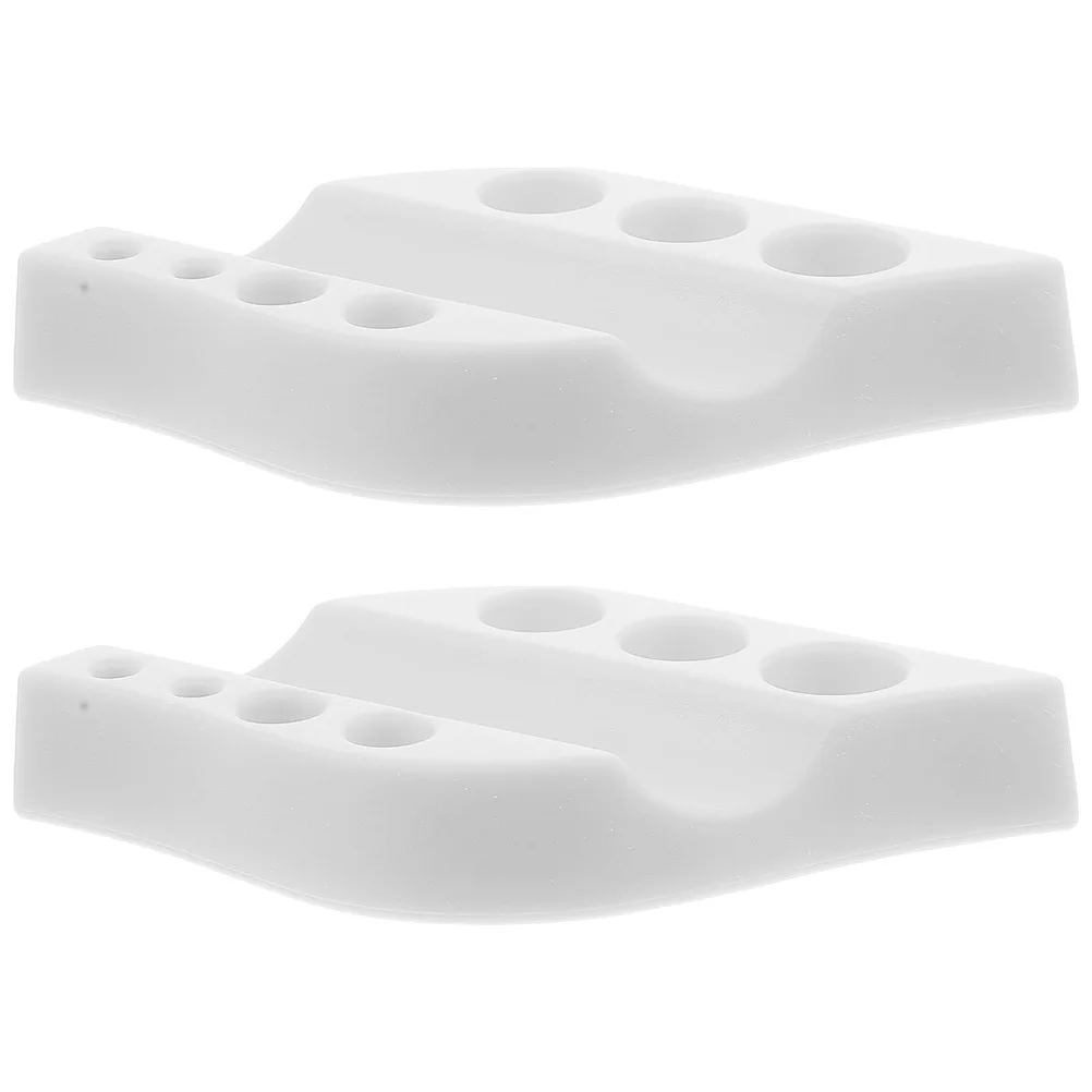 2 قطعة اكسسوارات الوشم سيليكون الحبر كأس حامل صينية الحاجب الصباغ المنظم للمبتدئين وقلم الوشم الراحة