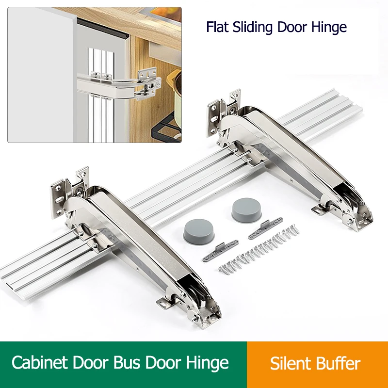 Wardrobe Folding Cabinet Lateral Sliding Door Hinge Cabinet System Damping Silent Slide Rail Opening Kitchen Bus Door Hinge 