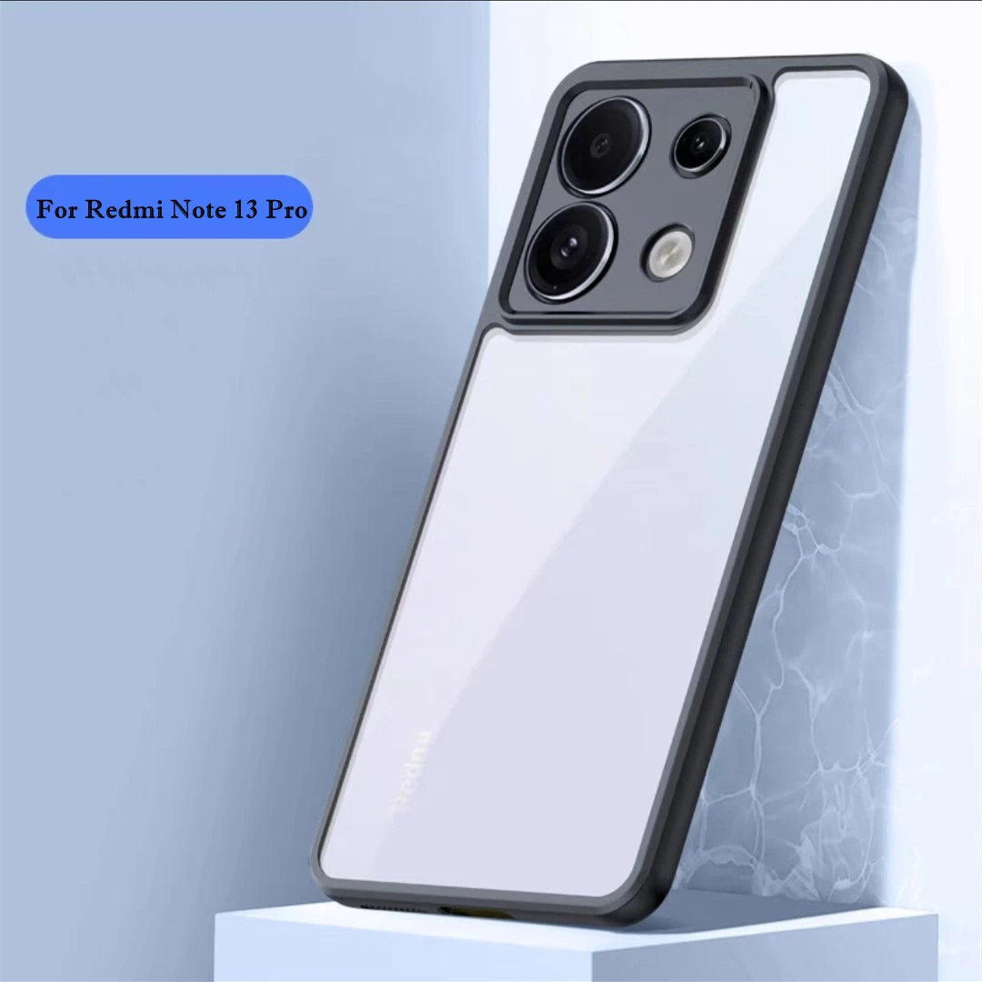 

For Redmi Note 13 Pro 5G Case Redmi Note 13 Pro Cover Funda Coque Hard Clear PC TPU Edge Shockproof Shell Redmi Note 13 Pro