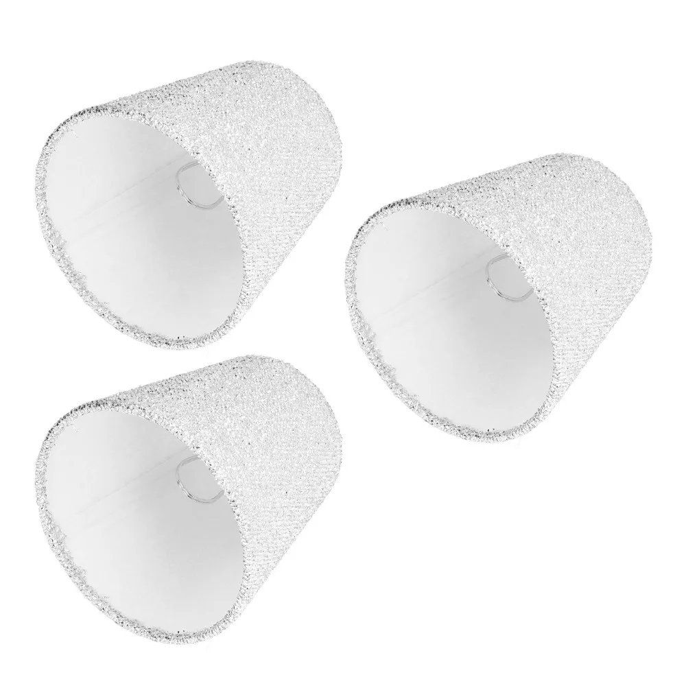 

3PCS Simple Fabric Lampshade Clip On Design 5.12 inch Height Lamp Cover Wall Lamp Shade Wall Lamp