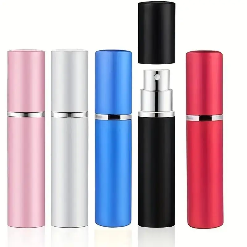 5pcs 5ML rechargeable perfume spray bottle cosmetics portable empty bottle travel atomizer rechargeable perfume bottle