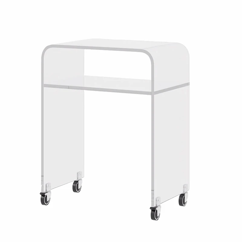 Sweeping Robot Rack Cloud Whale Storage Rack with Wheeled Trolley Acrylic Shelf