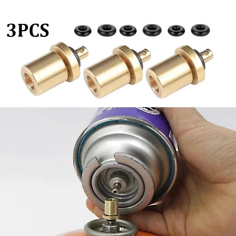 2/3PCS  Adapter Outdoor Camping Gas Refill Adapter Cylinder Gas Tank Gas Burner Accessories Hiking Inflate Butane Canister