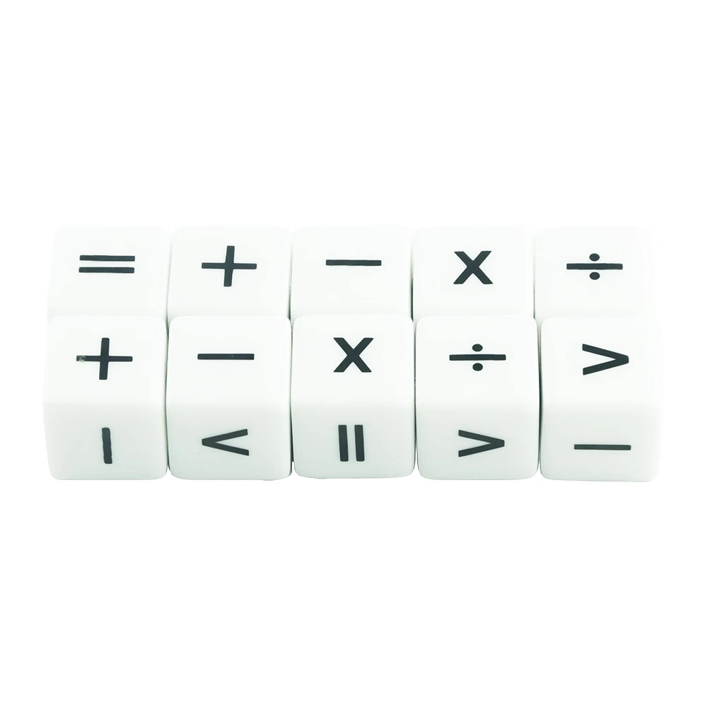 10Pcs Dice Counters Token Dice, D6 Dice Compatible with Card Game for Match Mathematics Teaching Tools Accessories