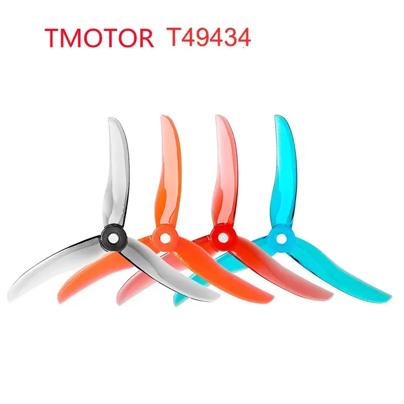 2pairs TMOTOR T4943 3-blade Propeller 4.9inch Hole 5mm CW CCW Paddle Freestyle Prop for Black Bird Motor RC FPV Drone