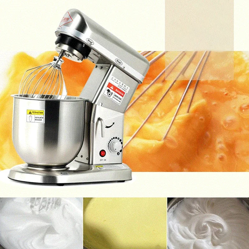 5/7/10LElectric Stand Mixer Planetary Food Mixer Kitchen Flour Dough Mixer StainlessSteel Multifunctional Kneading Flour Filling