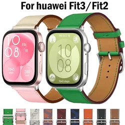 Leather Band For Huawei Watch Fit 3-2 Strap Smartwatch Replacement Sport Wristband retro Bracelet Huawei Fit 2 fit 3 Accessories