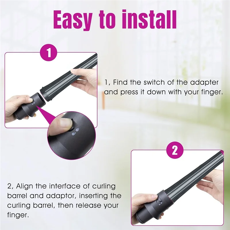 مرفق مكواة تجعيد الشعر الطويلة مع محول لبرميل الشباك دايسون الأسرع من الصوت HD03/HD04/HD07/HD08/HD15/HD16