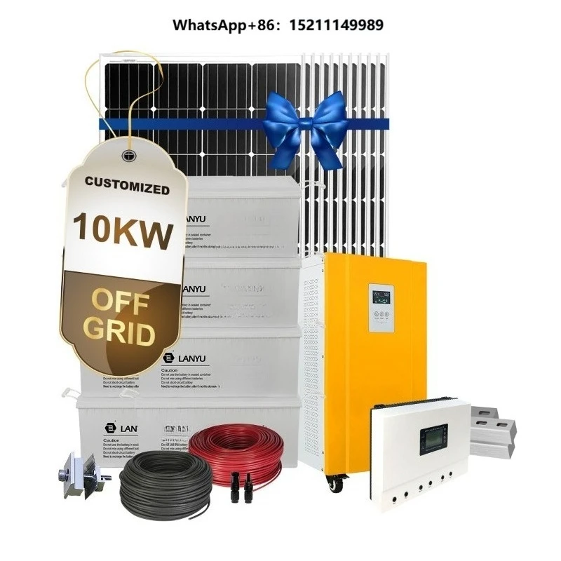 Off-Grid 10000w Home Solar Energy Systems Power Generator 5kw 10kw 10kw