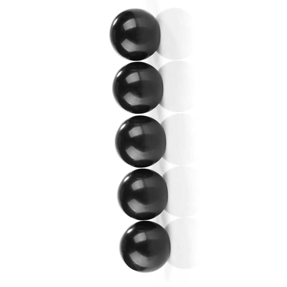5 pcs Black Threaded Ball Knobs Brass Copper Insert Thermoset Ball Knob Round Shape Screw on Type Operation Ball Handles