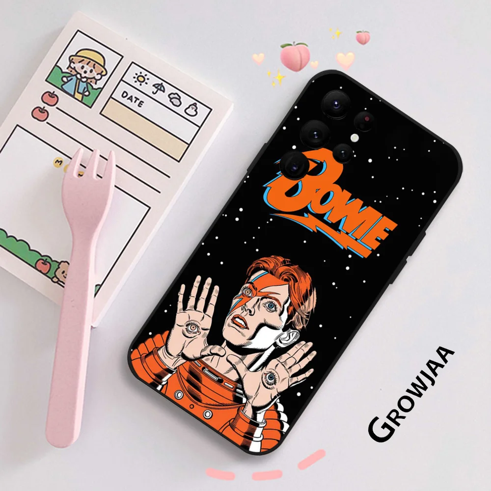 D-David S-Singer B-Bowie Funny Phone Case for Samsung Galaxy S24 Ultra S22 S23 Ultra S21 S20 Protective Silicone Funda image 4