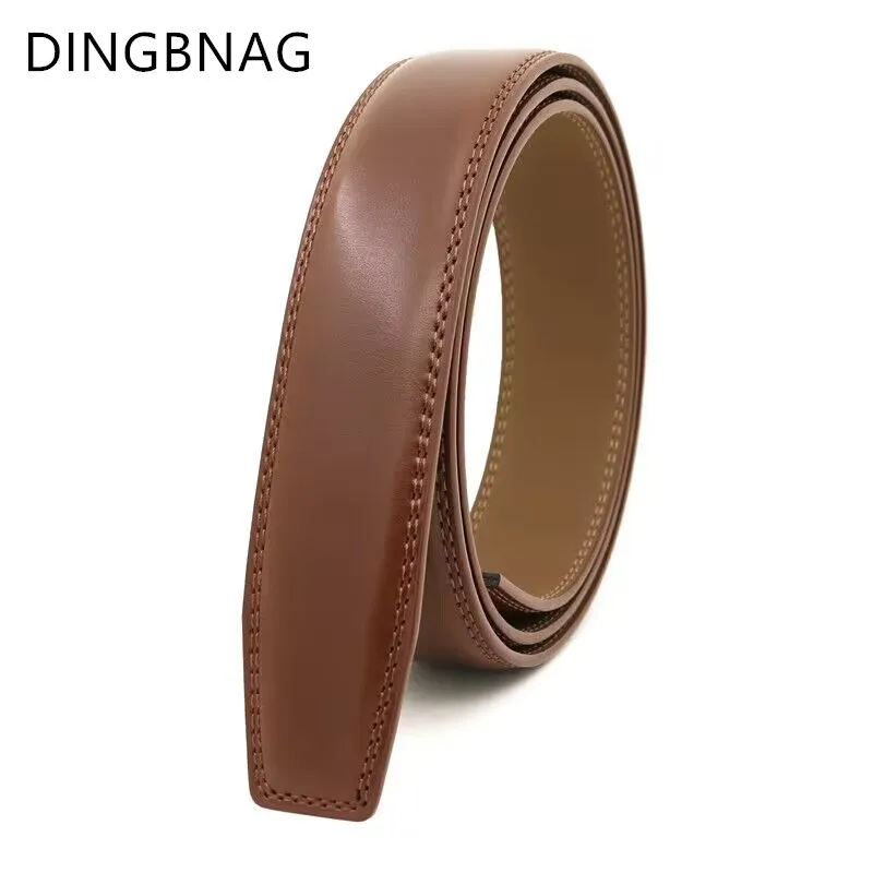 

Men's Buckleless High Quality Pure Cowhide Automatic Buckle Belt Men's Leather Fashion Belt Luxury Casual Strap Bandwidth 3.5cm