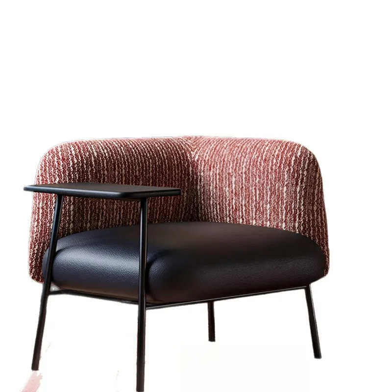 Light luxury fabric bedroom negotiation chair antique Nordic single chair living room chair