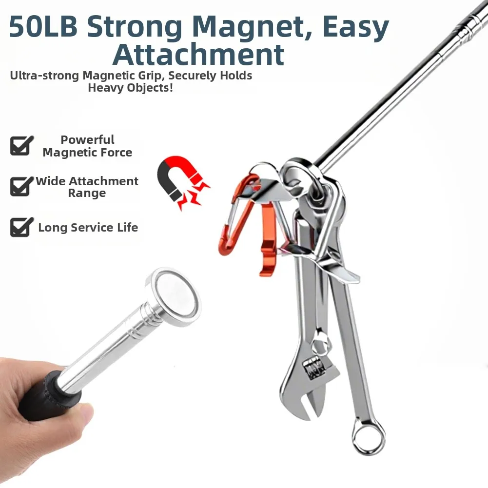 

Для домашних проектов AS SHOWN Регулируемая ручка Регулируемый магнитный сборщик для домашнего подъема Эргономичный инструмент