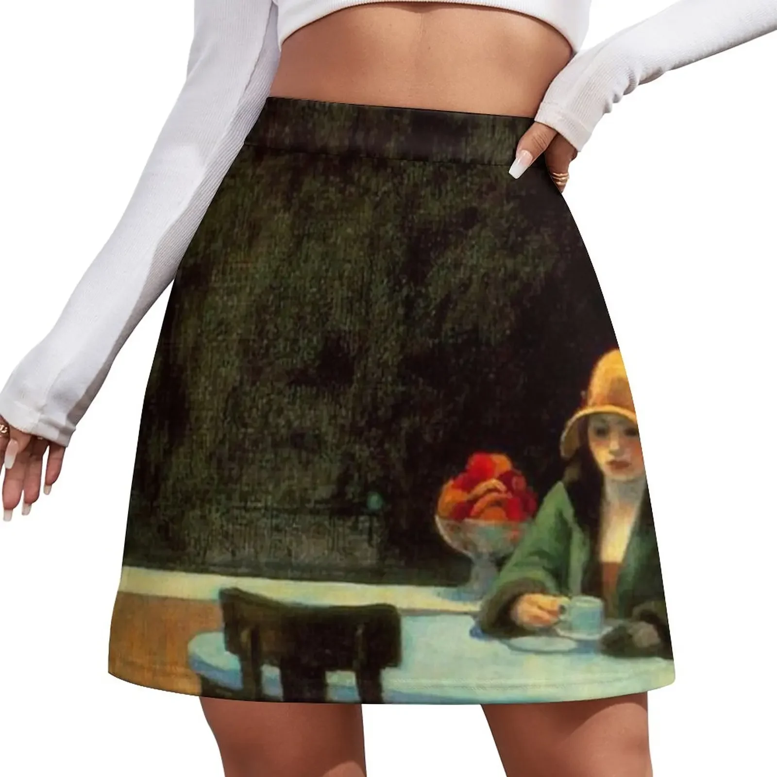 AUTOMAT - EDWARD HOPPER Mini Skirt Women skirts Clothing female Skirt for girls skirts for womens 2024