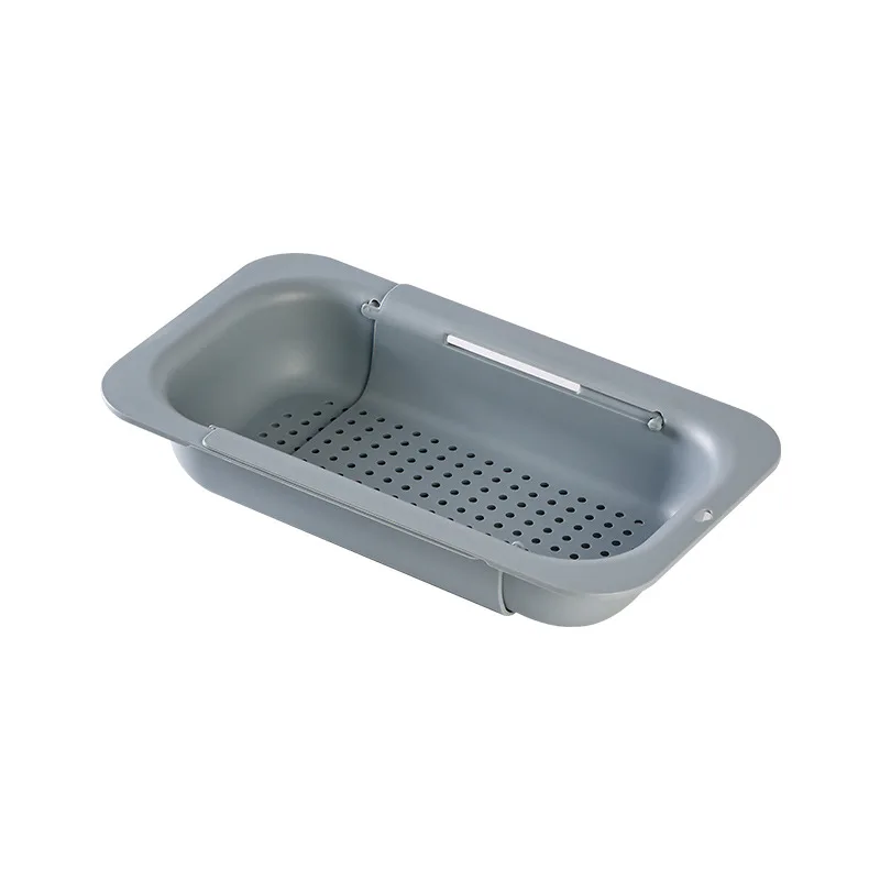 Lavello retrattile scolapiatti cestello di scarico scolapiatti regolabile verdura frutta lavabo cestello filtro accessori da cucina