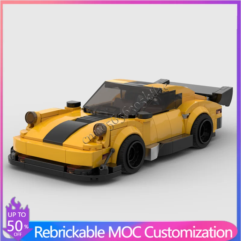 

NEW 306PCS Customize 1988 930 Transforming Turbo Technology MOC Building Blocks Model Children Diy Education Toys Birthday Gift