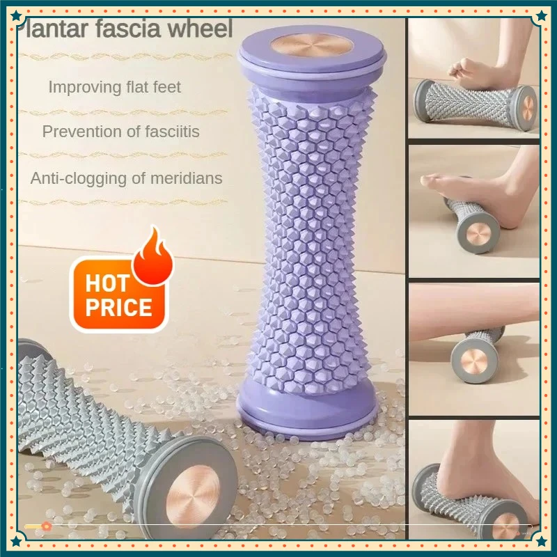 

Новый пластиковый ручной массажер для ног, массажный ролик, массажный мяч для йоги, ролик для массажа ахиллового сухожилия, массажер для стоп.