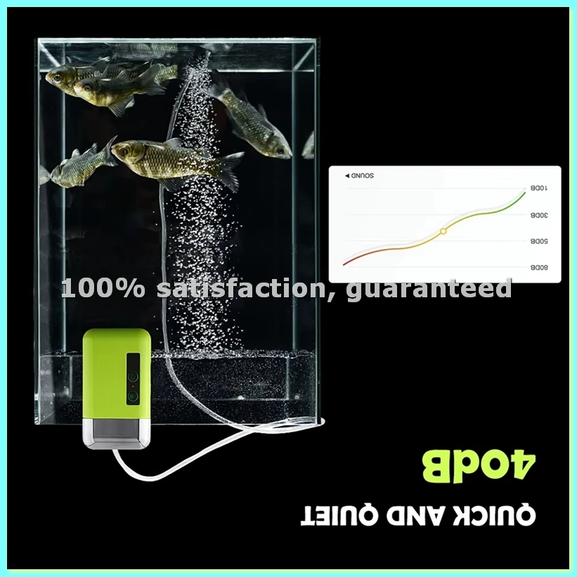 

Портативный мини-кислородный насос с трубкой для аэрации 3-в-1, с датчиком, USB-зарядкой и LED-подсветкой, автоматический водяной насос для рыбалки на открытом воздухе - ABLA