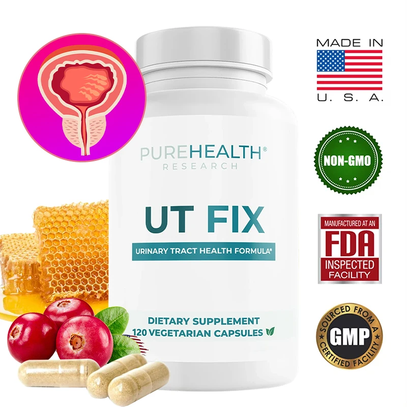 UT Fix D Mannose and Cranberry Supplement for Urinary Tract Health and Urinary Tract Health, 100% Organic