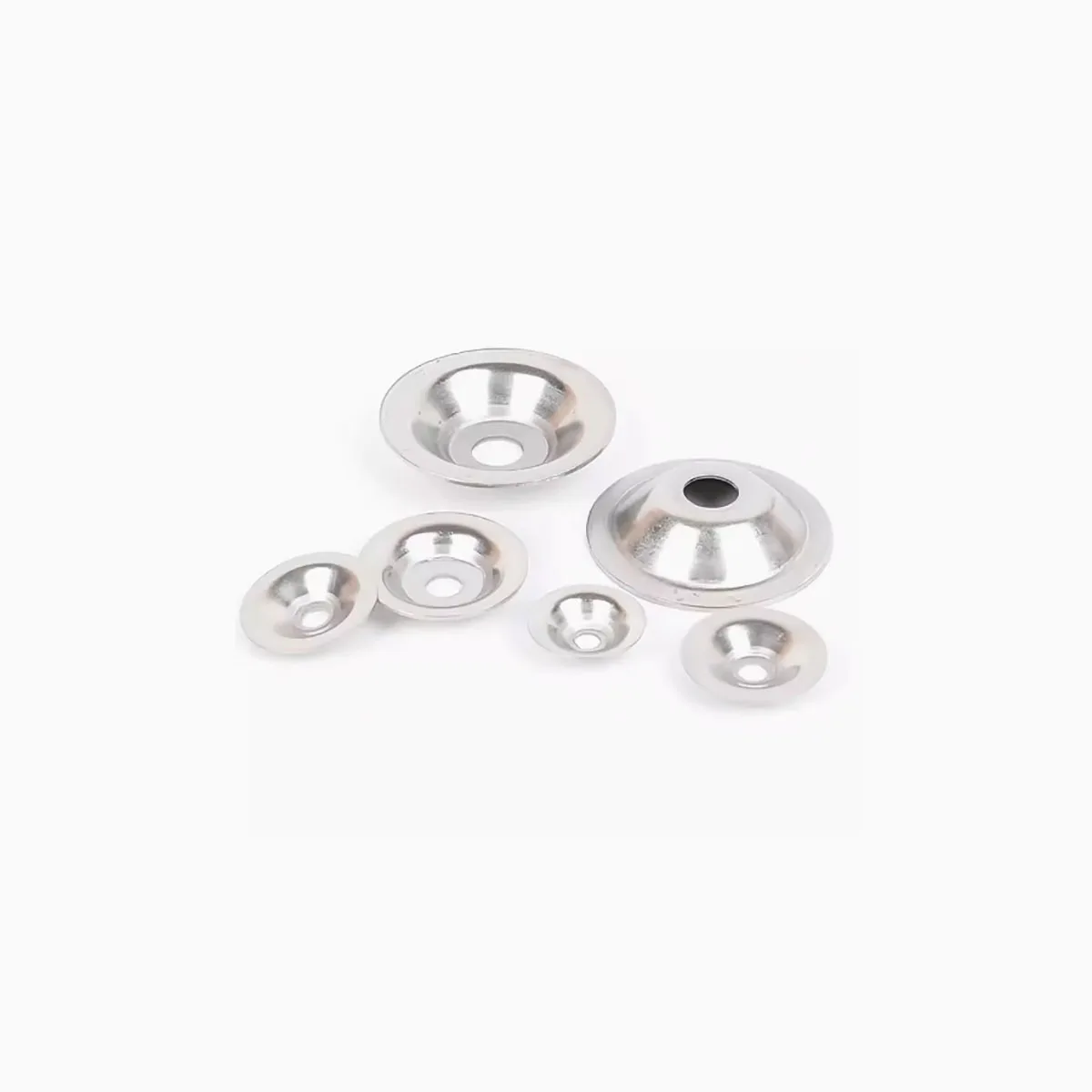 

304 Stainless Steel Bowl Shaped Straw Hat Gasket Fish Eye Horn Shaped Foot Cup Washer M3M4M5M6M8M10M12M14M16